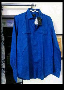 FINAL PRICE NEW RARE RABBIT Blue LINEN Shirt