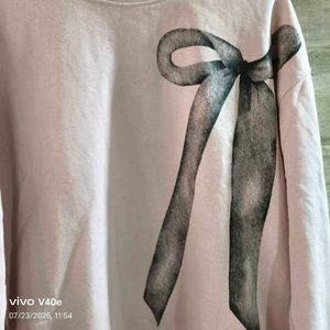 Oversized Pink Sweatshirt