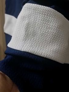 Stylish Navy &amp; White Striped Dress