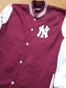 STYLECAST MEN COULORBLEND BLACK VARSITY JACKET