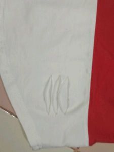 Red &amp; White Graphic Tee