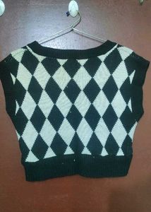 Argyle Knit Vest