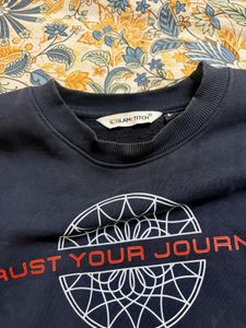 Navy Blue Graphic Sweatshirt