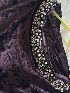 Plum Velvet Co-ord Set