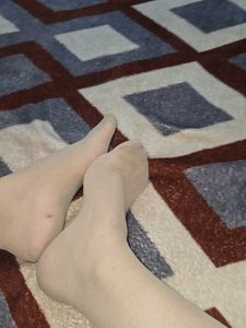 used beige skin touch socks