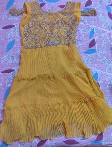 Frok Style Kurta With Gharara Set