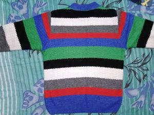 Striped Multicolor Pullover Sweater
