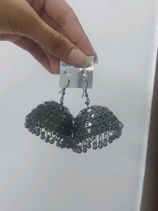 Oxidised Jhumakas
