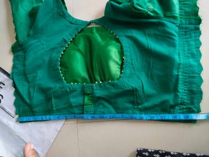 Green khatwork Blouse