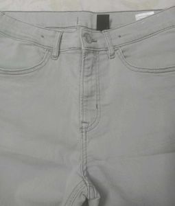 Men's Grey Denim Shorts