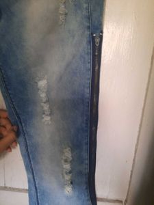 New  Zip Pattern Jeans For Women