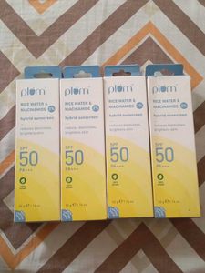 Plum Rice Water Sunscreen SPF 50