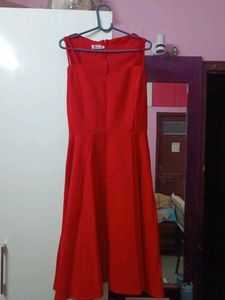 Red Fit &amp; Flare Dress