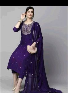 🌺3 Kurta Sets 💚💜🌺