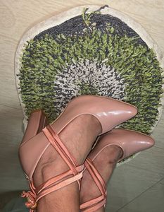 Nude Pink Block Heels