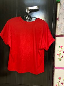 Red Casual T-Shirt