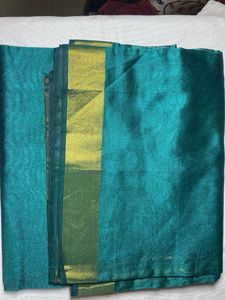 Saree And Stitched Blouse Like New