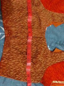 Orange saare with blouse