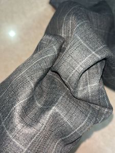 Gray Plaid Pants