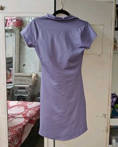 Lavender Shirt Dress