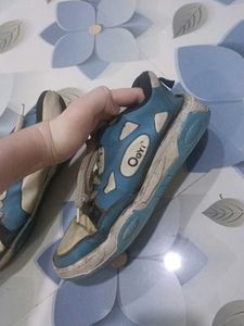 Used Blue Sneakers