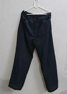 Navy Blue Straight Leg Pants