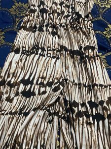 Brown &amp; White Dress