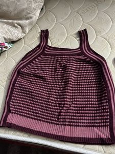 Striped Knit Tank Top