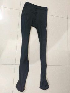 Thermal Black Leggings For Winter