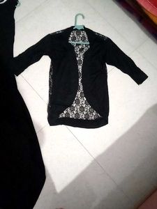 Elegant Black Maxi Dress With Jacket