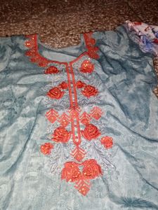 Plazzo Kurta Set With Dupatta