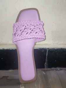 Primark baby pink Woven Slides