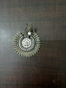 Oxidized Goddess Lakshmi Earrings