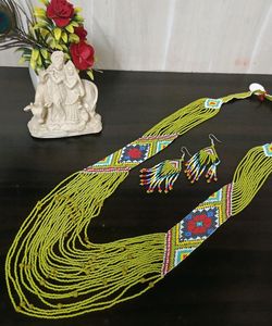 African Style Seed Beads Necklace