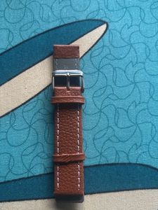 Brown Genuine Leather Watch Strap