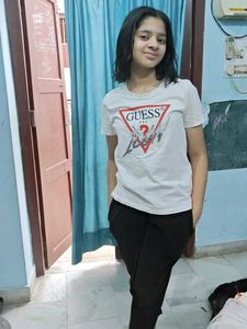 Guess White Logo Tee