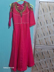 Cute Pink Ethnic Dress