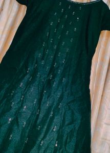 Emerald Green Embellished Dress