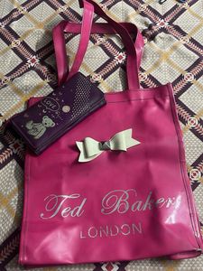 combo of tote bag and hand purse