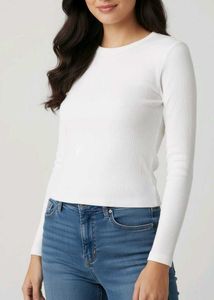 White Long Sleeve Top