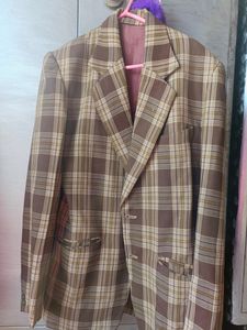 Mens Blazer Or Coat In Brown Colour