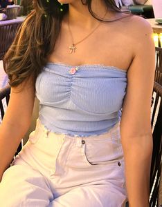 Soft Blue Tube Top🩵