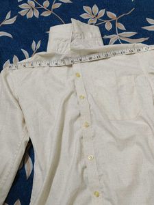 Men's Cream Casual Shirt