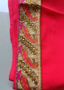 Beutiful Heavy Embroidery Saree🎀