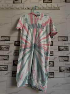 Tie-Dye Hoodie Dress