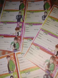 Name Plate Stickers(Ben 10/32 Piss/4 Page)🥳