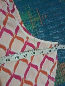 Patterned Side Cut Dress
