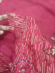 Red Net Frock