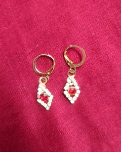 Cute Crafted Silver Earrings 💖