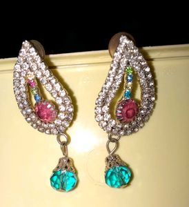 Teardrop Rhinestone Earrings